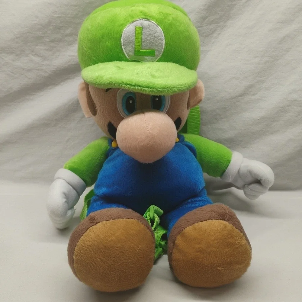 Nintendo Mario & Luigi‎ Plush Backpack Purse 2pc Set Super Mario Bros